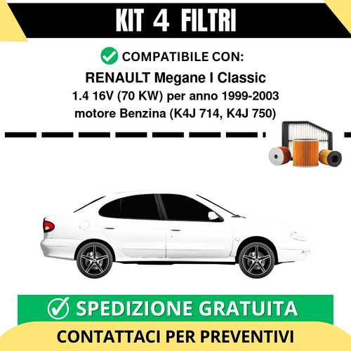 Kit filtri tagliando - kit,
