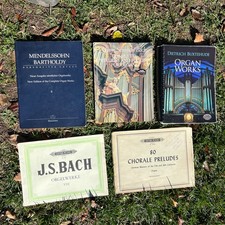 5 libri organo spartiti