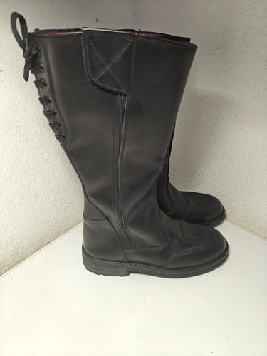 Stivali pelle nero zip - stivali,