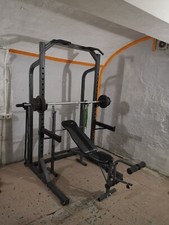 attrezzatura da palestrahalf rack, bilanciere olimpionico, dischi ferro, panca