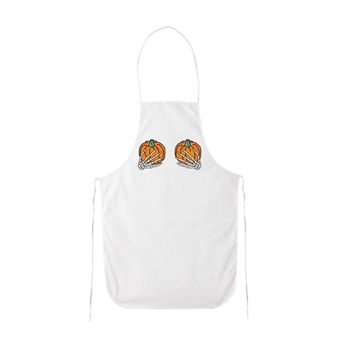 Grembiule cucina bianco con - grembiule,