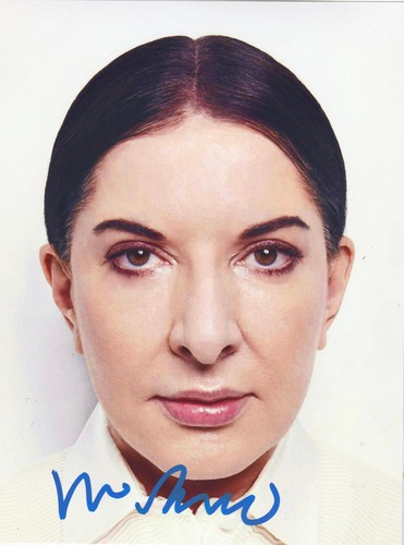 Autographed marina abramovic - autographed,