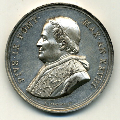 Médaille argent pius - médaille,