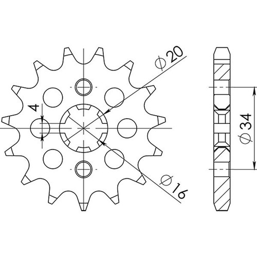 Pignone acciaio p428 - s, d14
