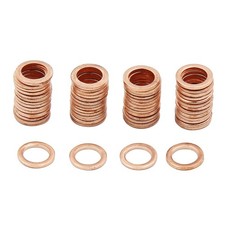 60pz 7mm diametro interno rondelle rame piatto guarnizioni tenuta anelli