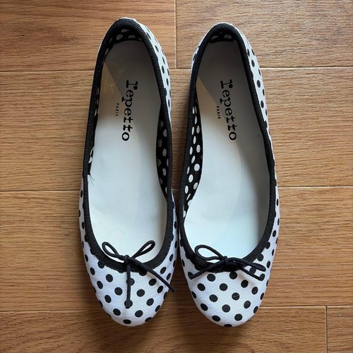Ballerine repetto nere bianche - repetto,