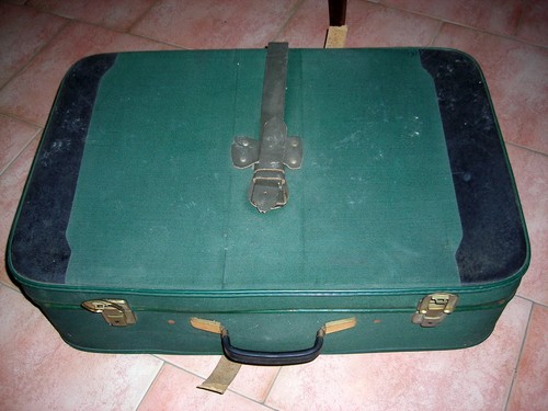 Vecchia valigia viaggio - vecchia, da