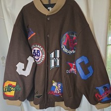 Headgear Negro League Baseball Museum Team Embroidered Wool Jacket  Size 5XL
