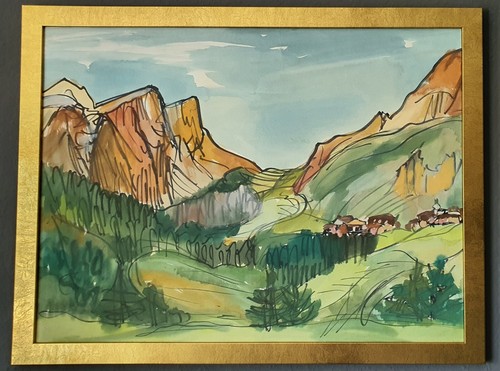 Gemälde aquarell elfriede - aquarell,