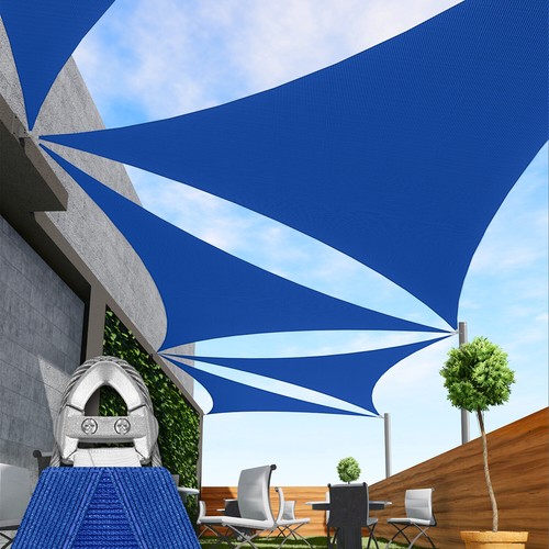 Vela parasole triangolo blu - vela,