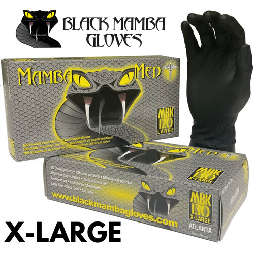 Guanti nitrile nero mamba - nitrile,