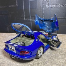 Minicar burago dodge viper blu - dodge,
