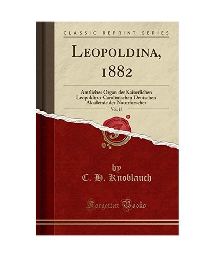 Leopoldina 1882 vol - leopoldina,, 18