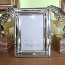 DELCONTE - Cornice Portafoto in Argento 925 massiccio x foto cm 10x15 - NUOVA