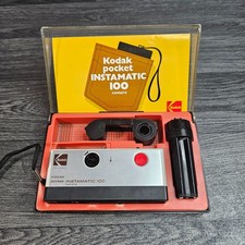 Kodak Instamatic 100 Pocket Camera Vintage Box Set Kit Completo