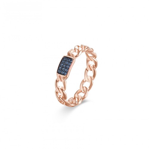Anello rosato con - anello, in