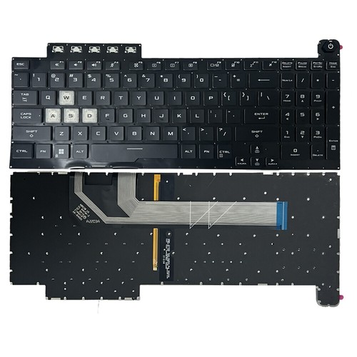 Black backlit keyboard for - us,