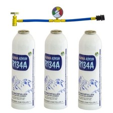 ALASKA@ R134a Gas Bombola Refrigerante Climatizzatore con Tubo di Riempimento