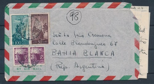 1950 italia posta aerea - posta,