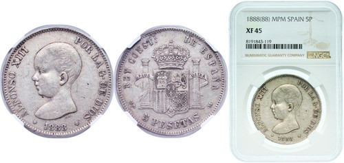 Spain 1888 88 mpm - 1888,