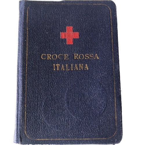 1945 tessera croce rossa - croce,