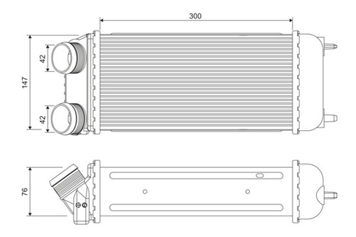 Intercooler valeo 818822 - intercooler,