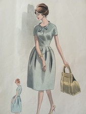 Cartamodello Vintage Butterick R488 Abito Donna Anni 60 Eleganza  Retrò Cucito