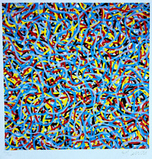 Sol Lewitt Litografia COA numerata a matita a mano firmata o.p. -Robert Morris