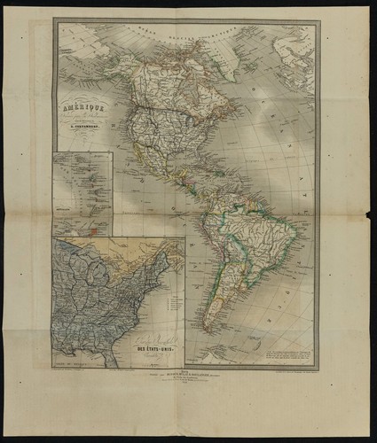 1859 carta antica - di, america