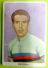 GUIDO MESSINA,CICLISMO-ED.SIDAM-R@R@ FIGURINA CARTONATA ANNI 50