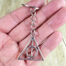Portachiavi Harry Potter Doni della Morte con ciondolo triangolo Uomo Donna Arg