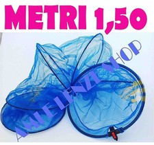 NASSA DA PESCA RETE IDROREPELLENTE MT 1,50 CANNA BOLOGNESE FISSA TROTA LAGO MARE