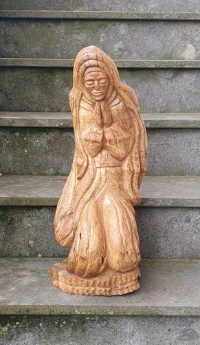 Vecchia madonna legno ulivo - madonna,