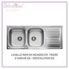 LAVELLO INOX DA INCASSO APELL