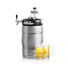 TMCRAFT 1.3 Gal Coltivatore Fusto Birra Doppia Parete, Erogatore Birra Casa Pressurizzato...