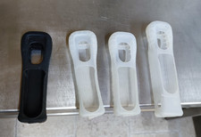 NINTENDO WII - lotto 4 COVER WII MOTE SILICONE NERA bianca originali retrogame