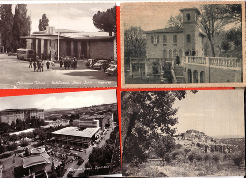 Lot postcards chianciano - of,