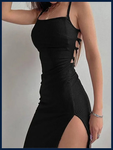 Vestito donna lungo - , nero
