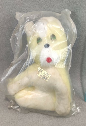 White dog pana plush vintage - dog,