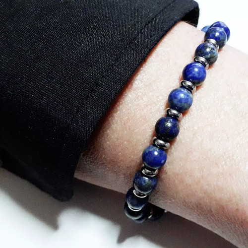 Bracciale uomo pietre dure - bracciale,