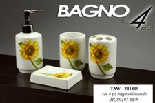 SET ACCESSORI BAGNO CERAMICA