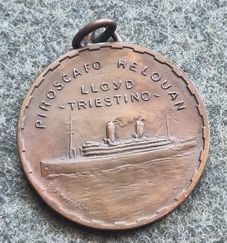 Medaglia 1912 nave - medaglia, mercantile