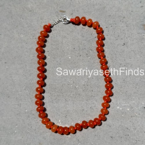 Collana corniola arancione