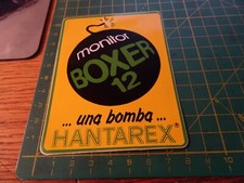 ADESIVO STICKER kleber vintage MONITOR BOXER 12 UNA BOMBA HANTAREX