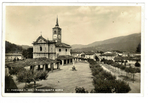 Paesana cuneo cartolina - paesana,