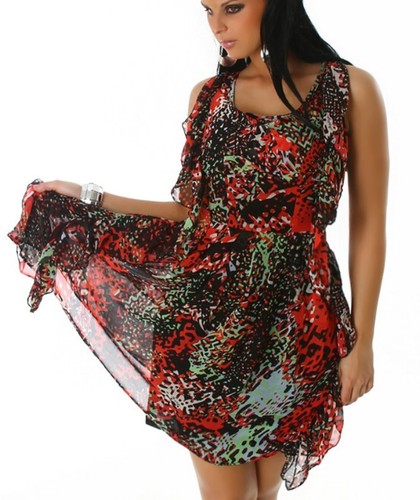 Donna chiffon trendy - chiffon, mini