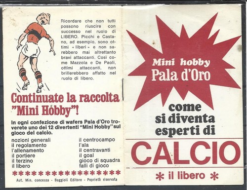 1969 calcio mini hobby pala - calcio,
