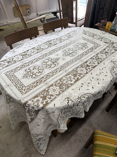 Tovaglia vintage 96x56 - , ricamo
