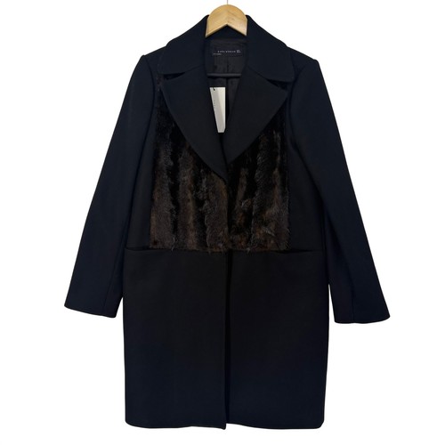 Cappotto donna zara nero misto - donna,