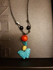 Collana Onice Corallo Pasta Di